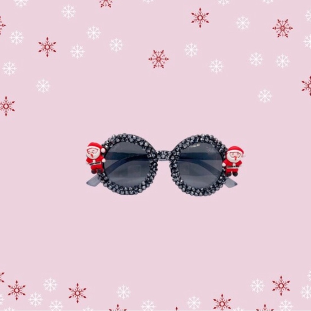 Children’s Christmas Santa rhinestone glasses
